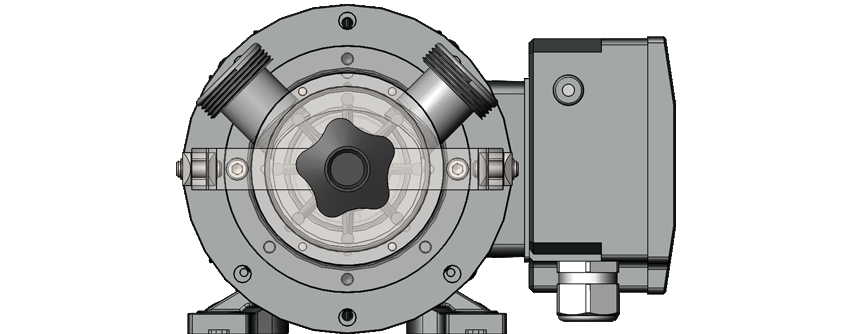 NIROSTAR 2000-C plus mit Motor, direkt angeflanscht
