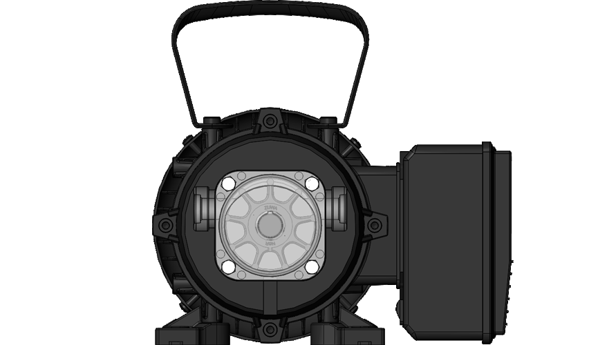 UNISTAR 2000-A mit Motor, direkt angeflanscht