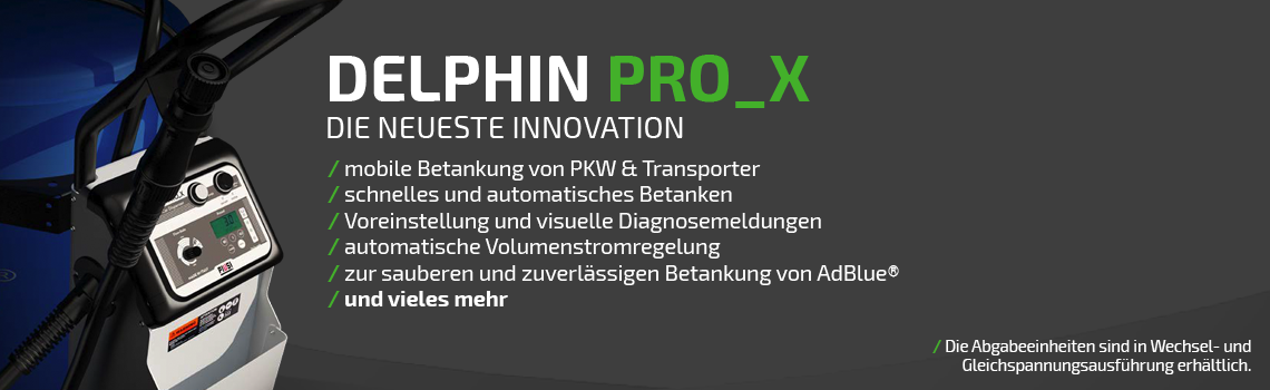 DELPHIN PRO für PKW Betankung