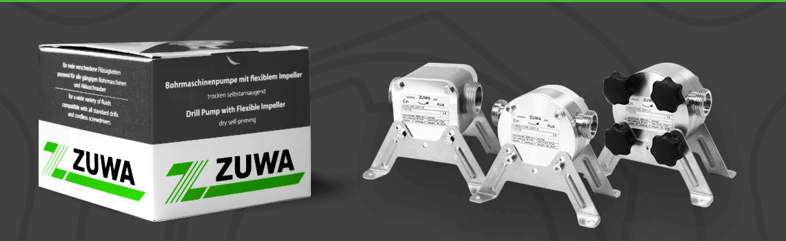Bohrmaschinenpumpen - flexible Impellerpumpen ZUWA